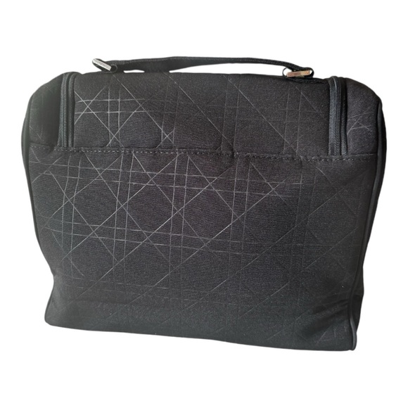 Christian Dior Black Quilted Cannage Large Toiletry Bag - Picture 2 of 12